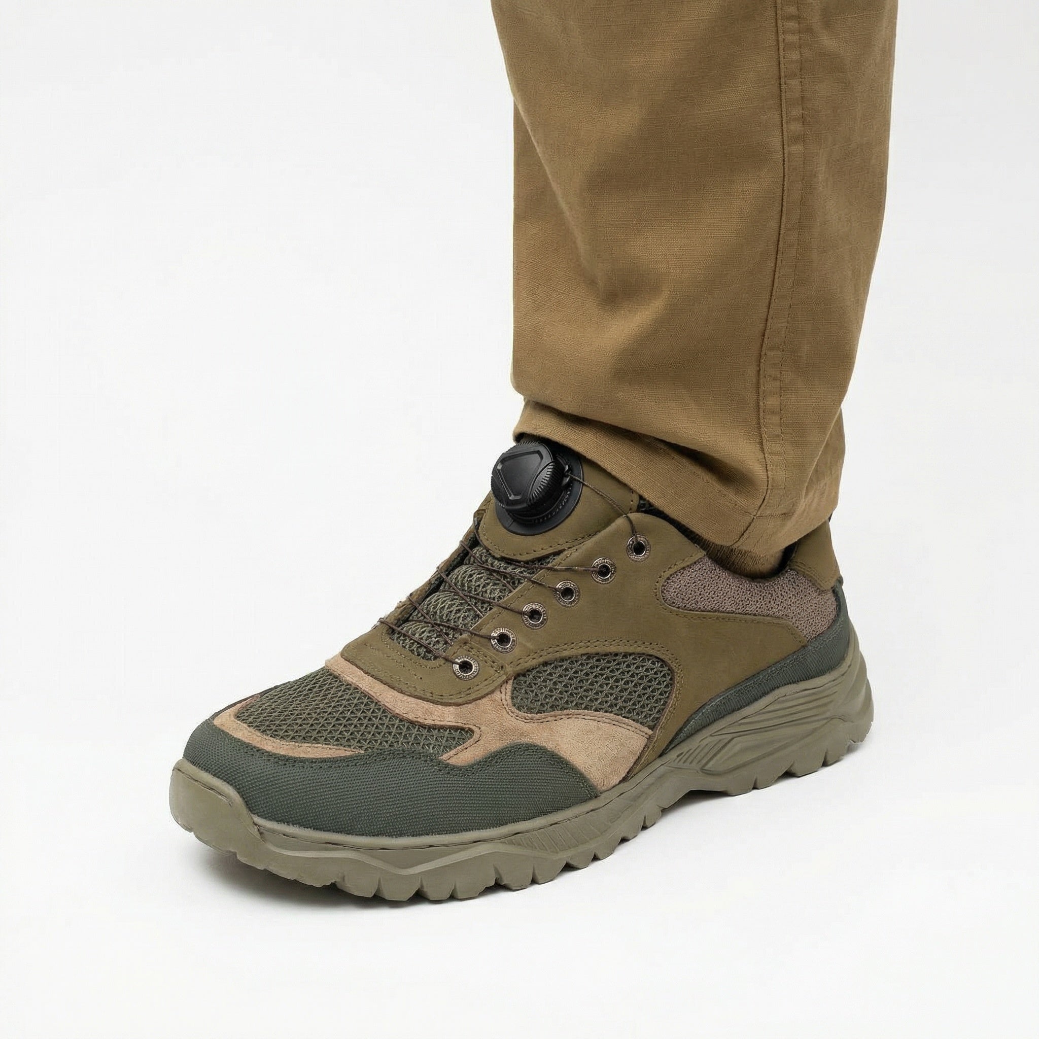 Кросівки Хакі "з системою автошнурівки"