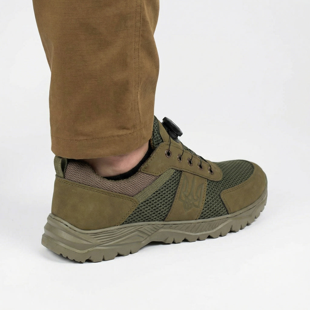 Кросівки Хакі Герб "з системою автошнурівки"