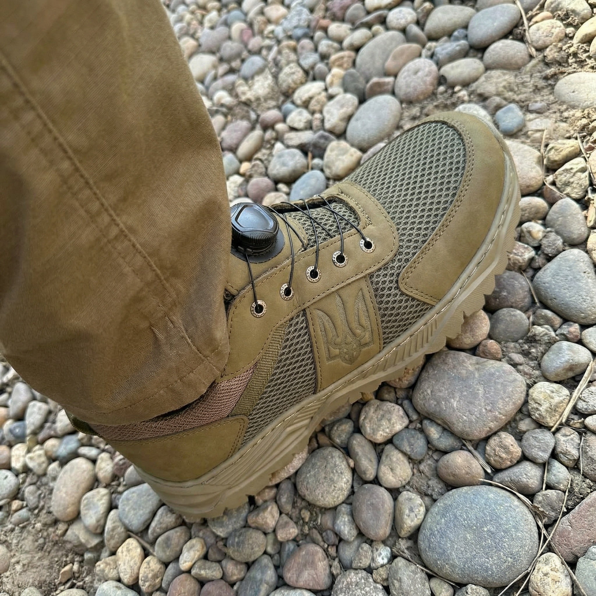 Кросівки Хакі Герб "з системою автошнурівки"