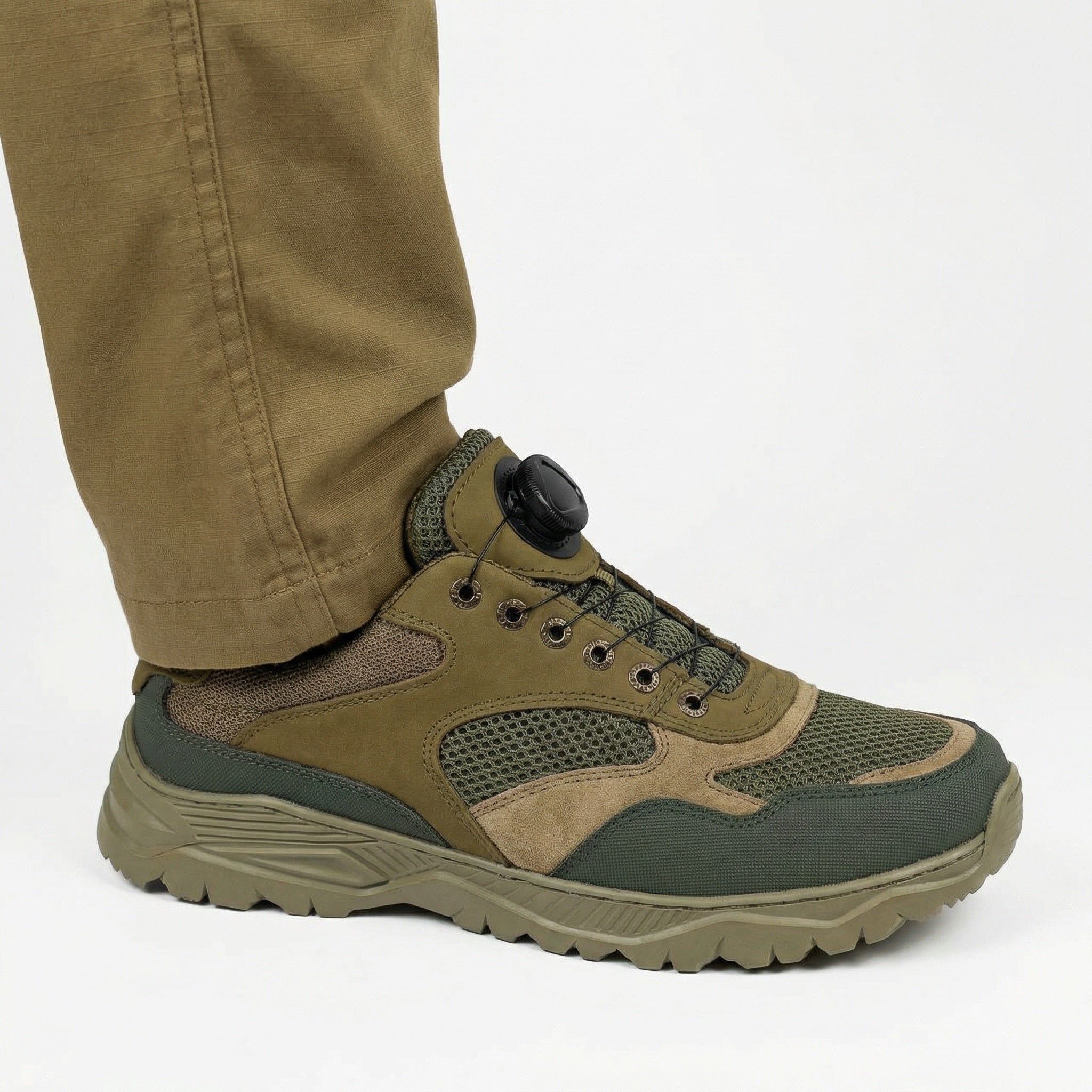 Кросівки Хакі "з системою автошнурівки"