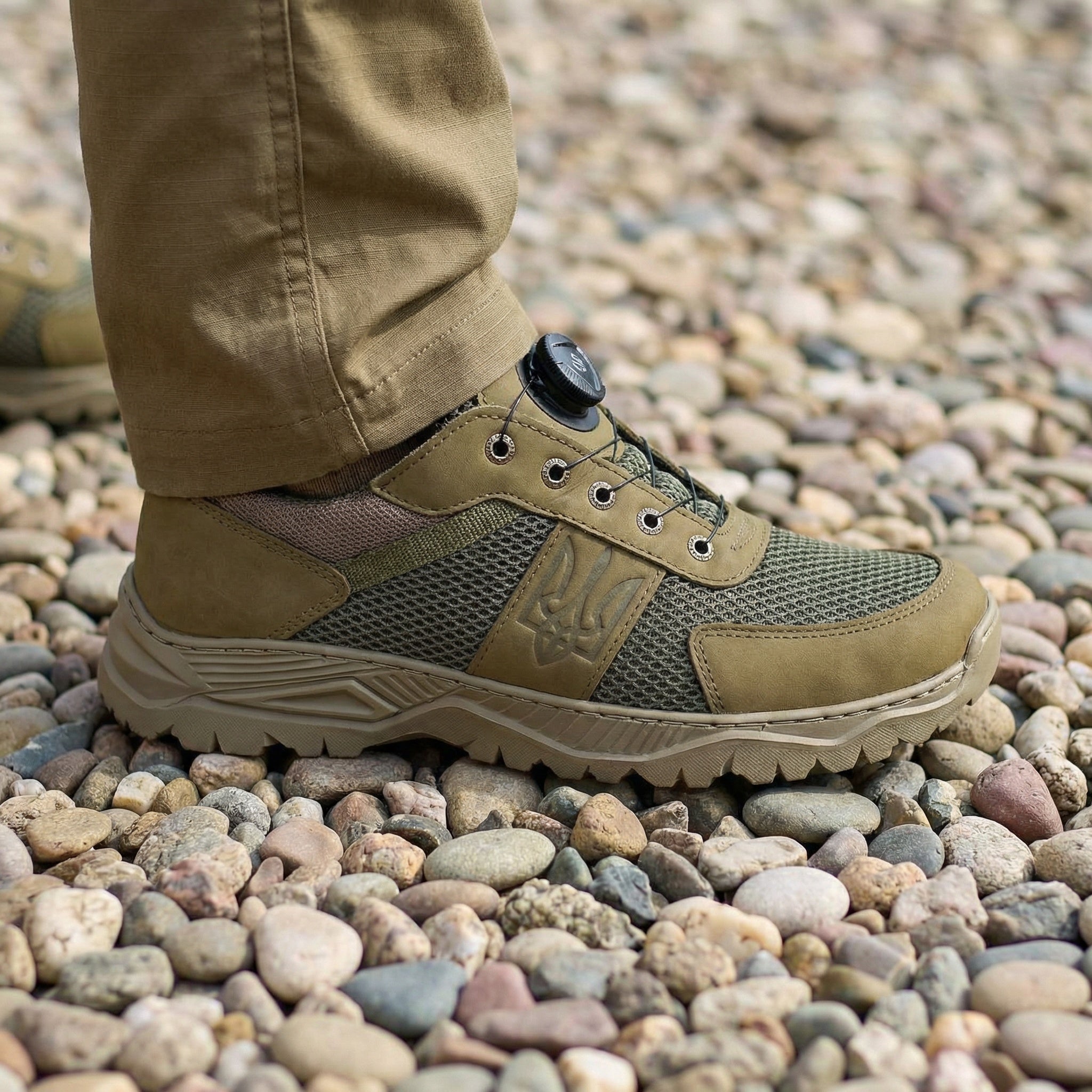 Кросівки Хакі Герб "з системою автошнурівки"