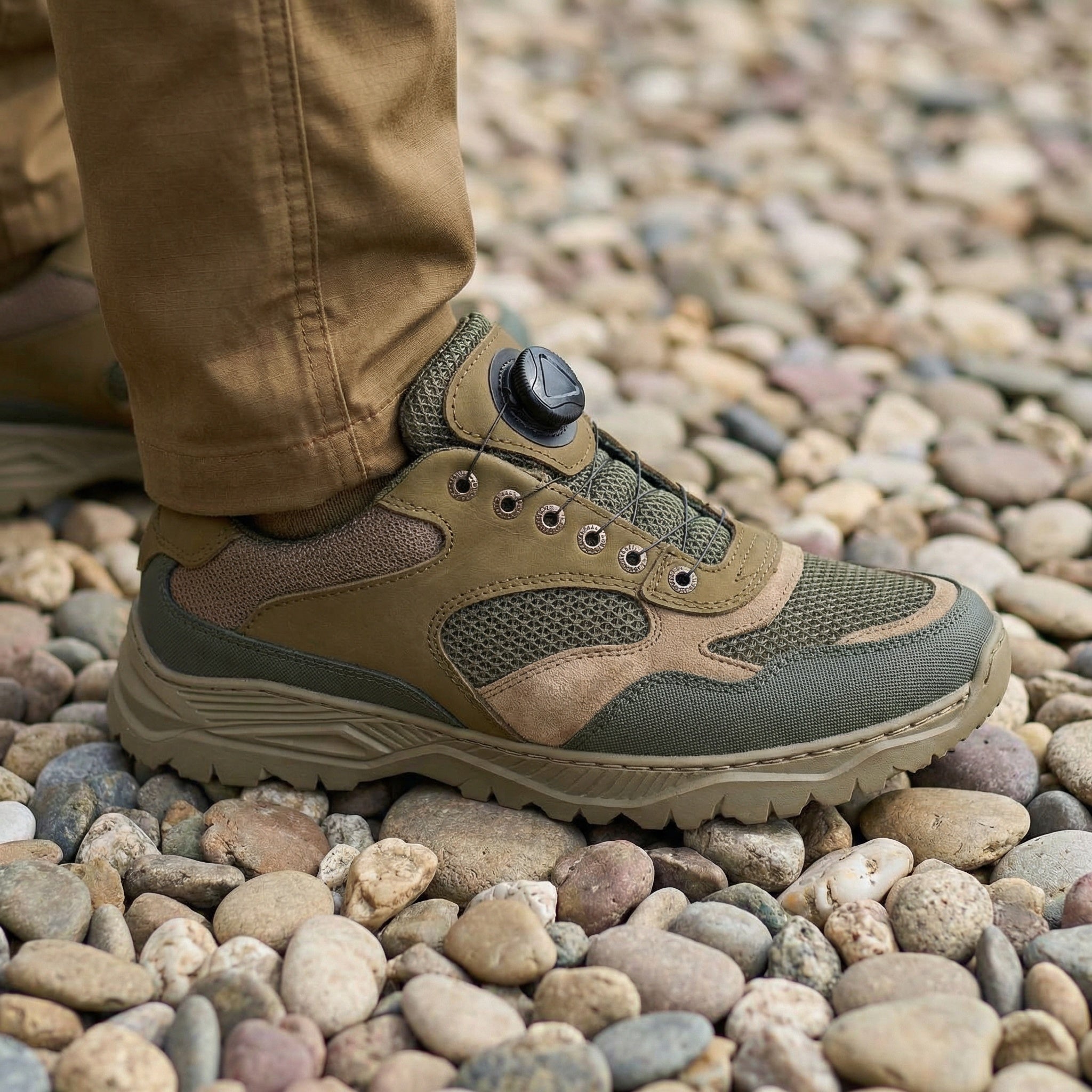 Кросівки Хакі "з системою автошнурівки"