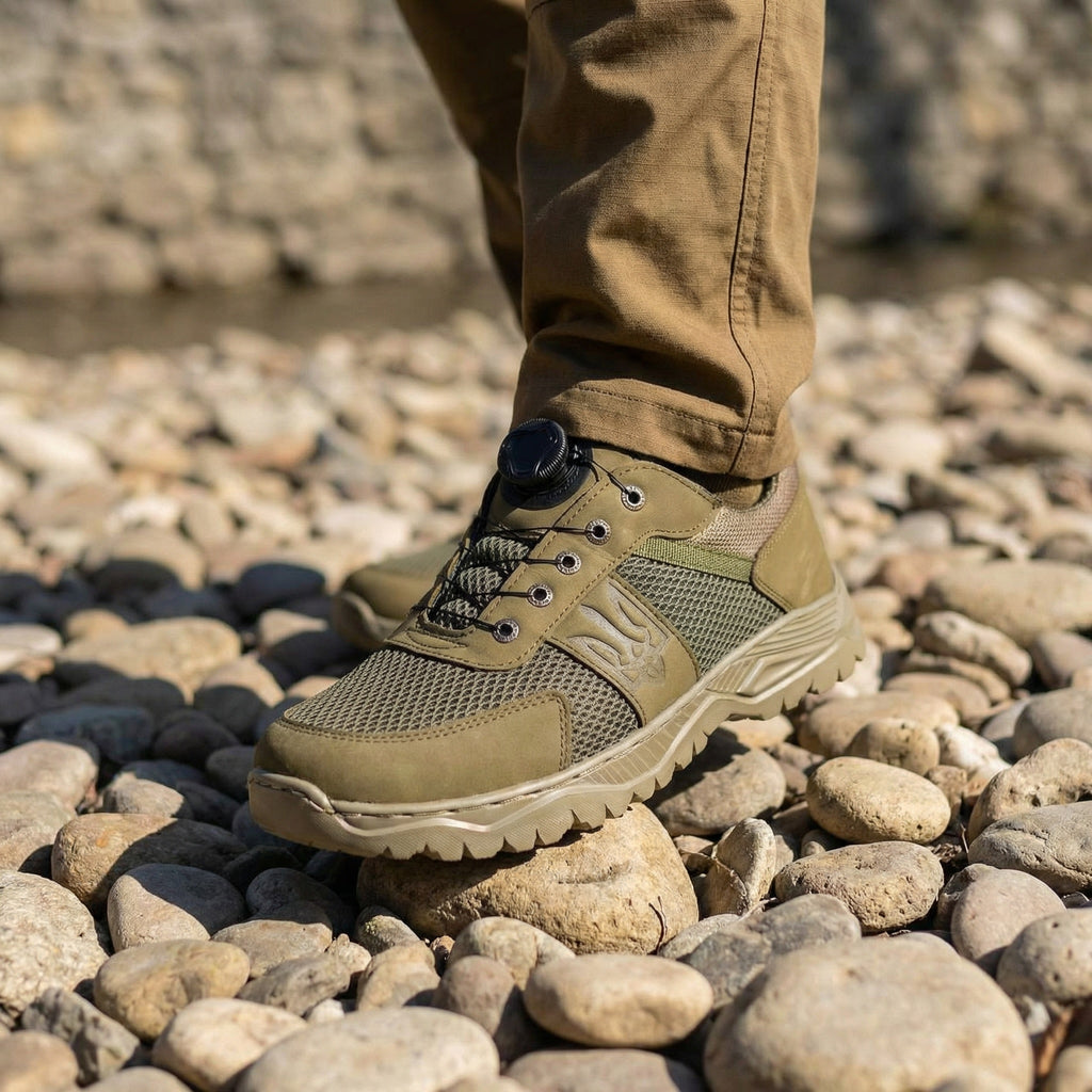 Кросівки Хакі Герб "з системою автошнурівки"